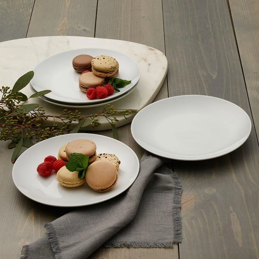 Fitz and Floyd Everyday White Coupe Piatti Insalata 19,7cm 4Pz