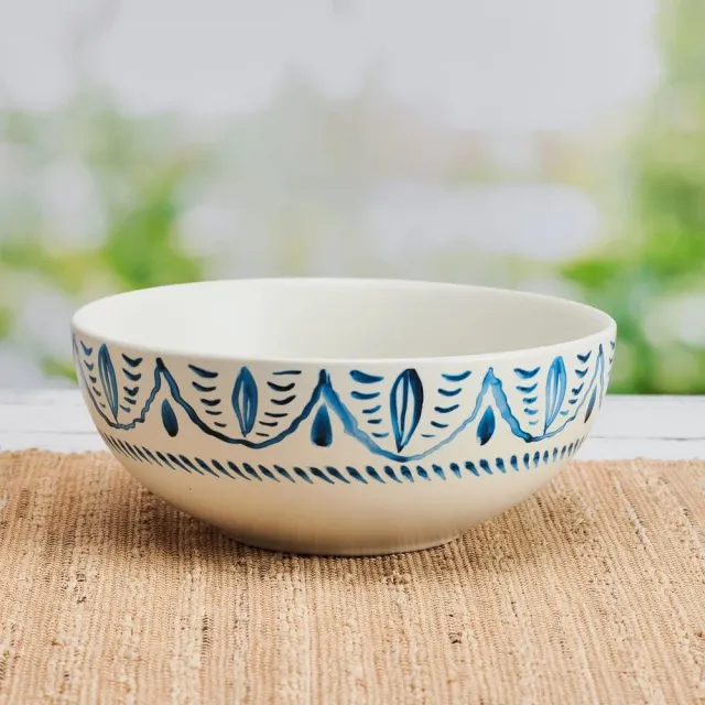 Fitz and Floyd Sicily Blue ciotola zuppa stoneware 26 oz