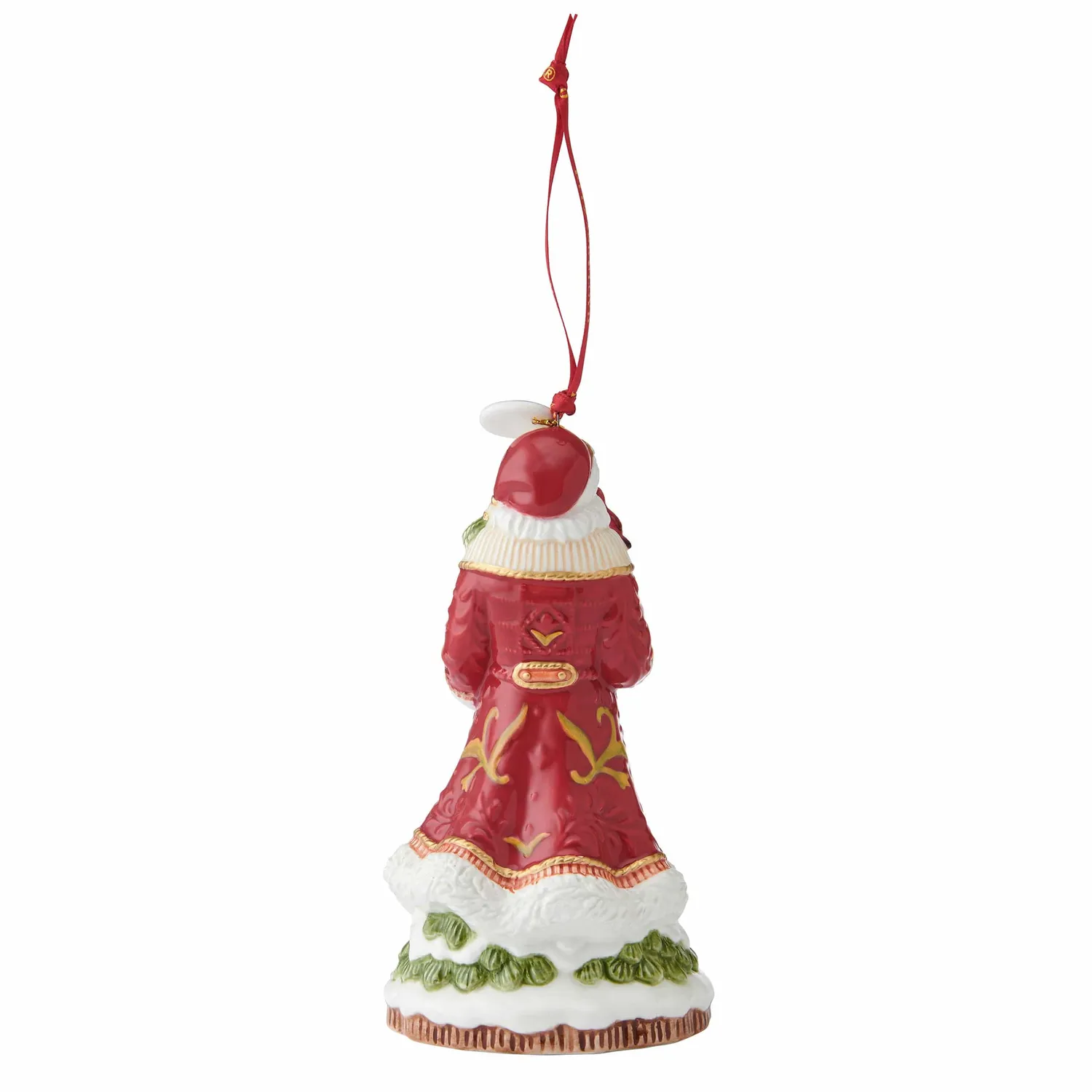 Fitz and Floyd Poinsettia Santa Bell campana Natale 2025