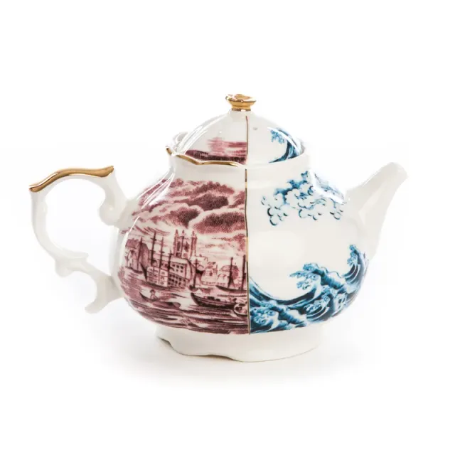 Seletti Hybrid Smeraldina teiera in bone china