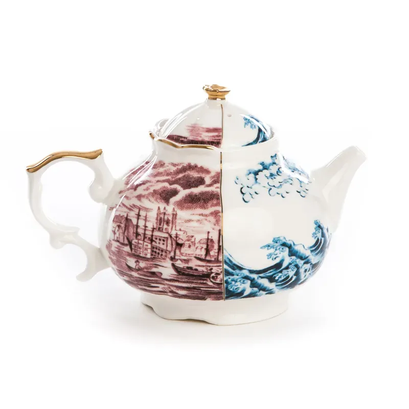 Seletti Hybrid Smeraldina teiera in bone china