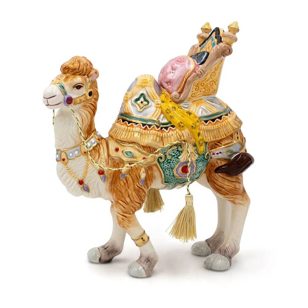 Fitz and Floyd Nativity Cammello Nubiano Statuetta 29 cm