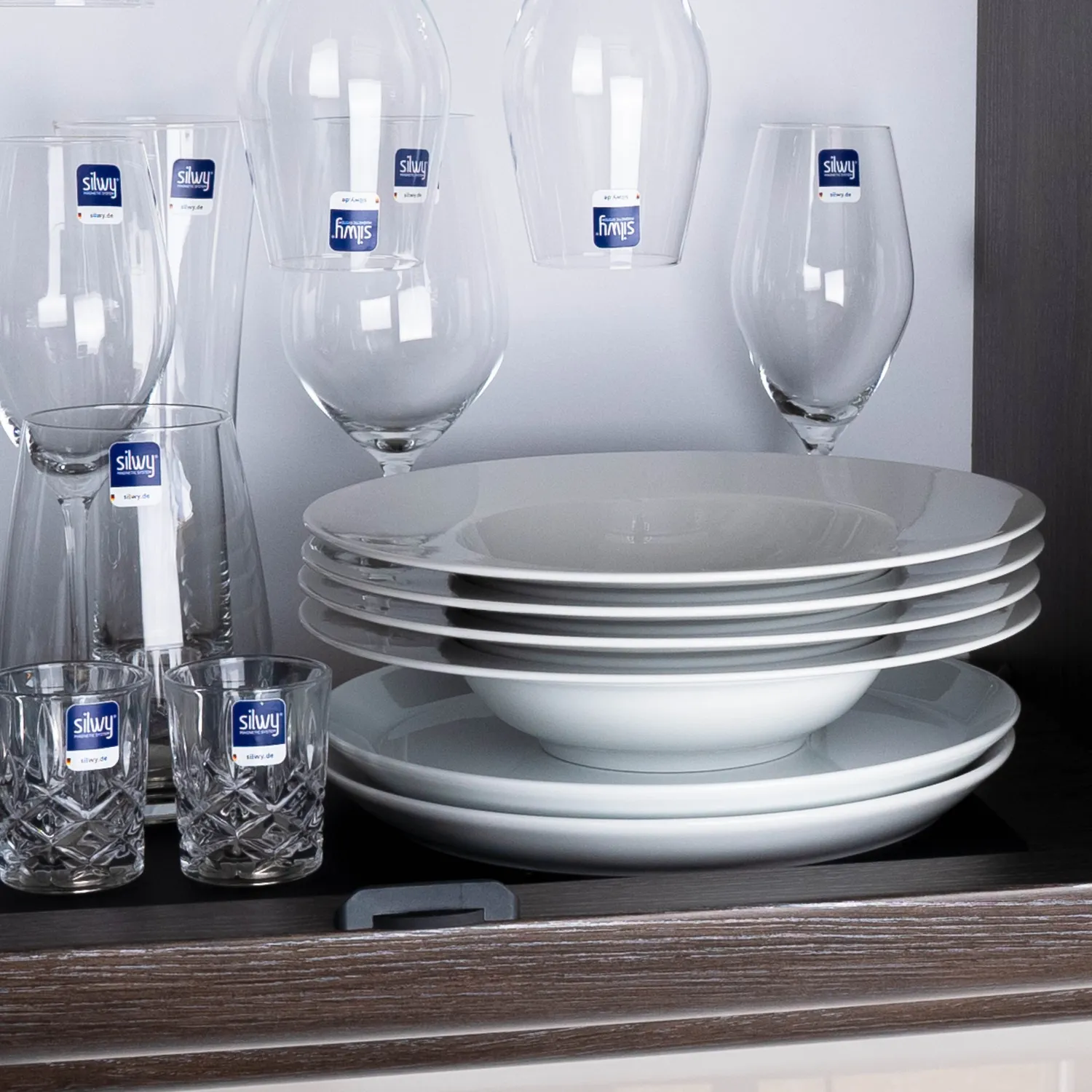 Silwy piatto gourmet porcellana magnetico 23,5 cm