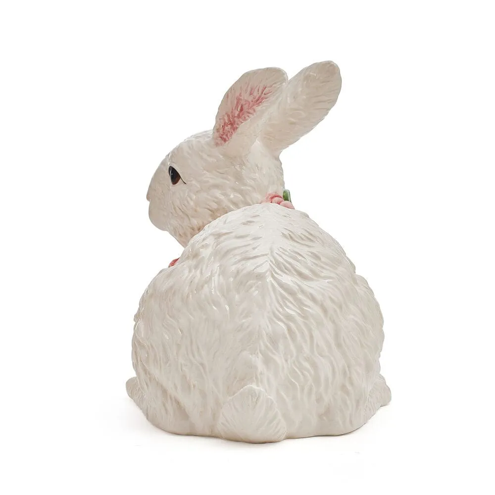 Fitz and Floyd La Fleur Rabbit statuina coniglio sdraiato