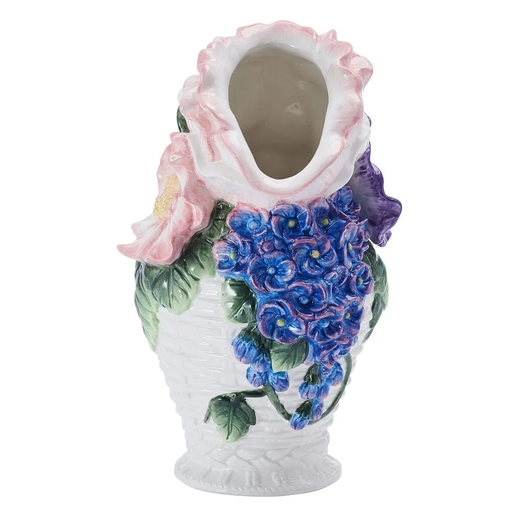 Fitz and Floyd Jardin brocca vaso bouquet floreale