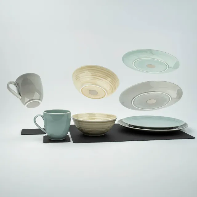 Silwy Mix & Match Set Porcellana 8 Pezzi Magnetico