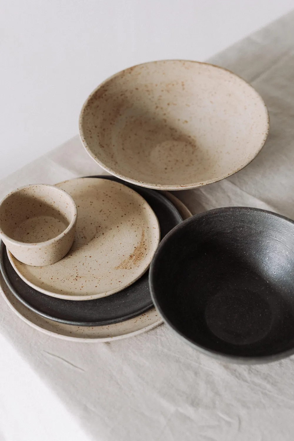 Poemi Earth ciotola ceramica 26 cm crema naturale