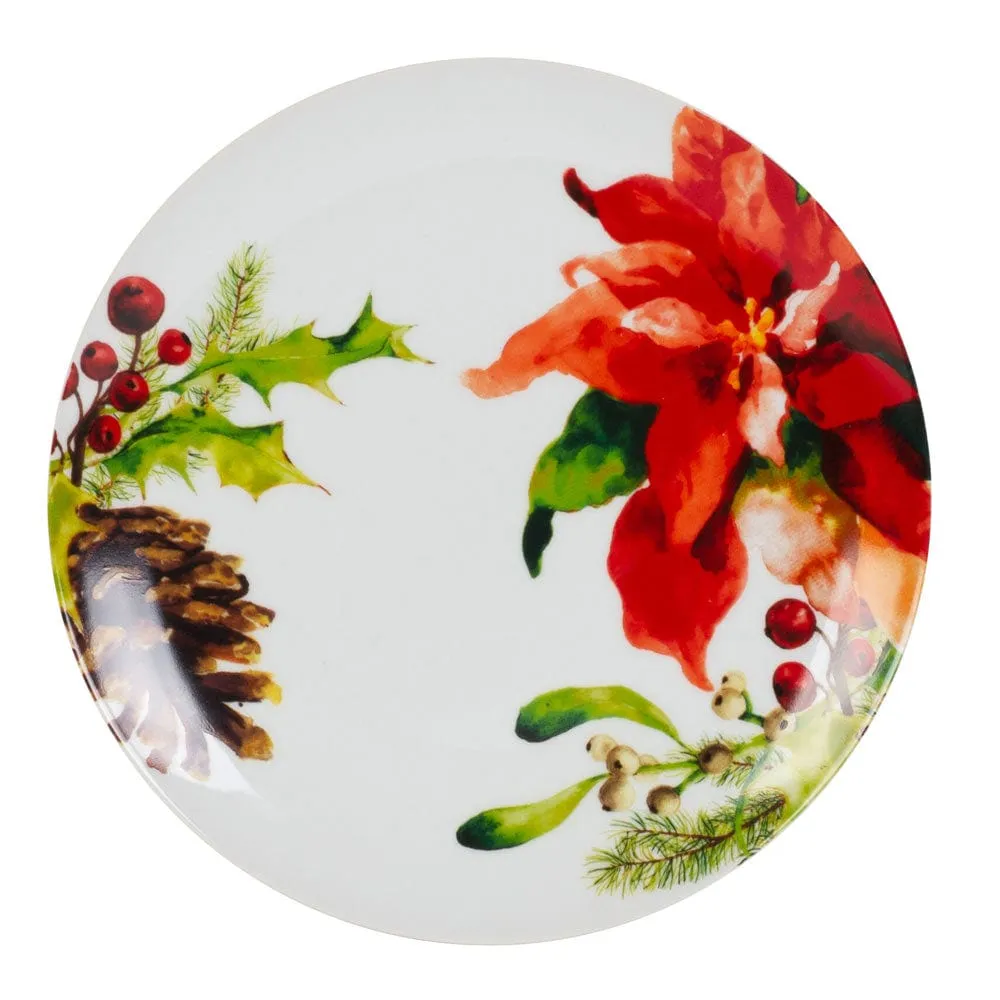 Fitz and Floyd Holiday Home servizio piatti 32 pezzi natalizio 8 posti