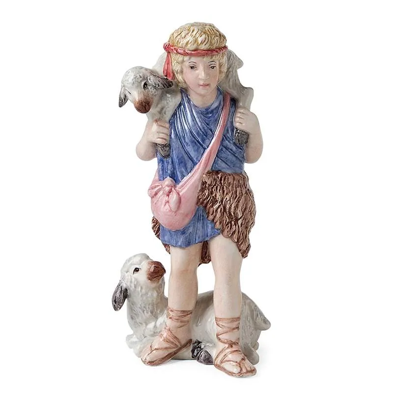 Fitz and Floyd Nativity statuetta pastorello 19 cm terraglia