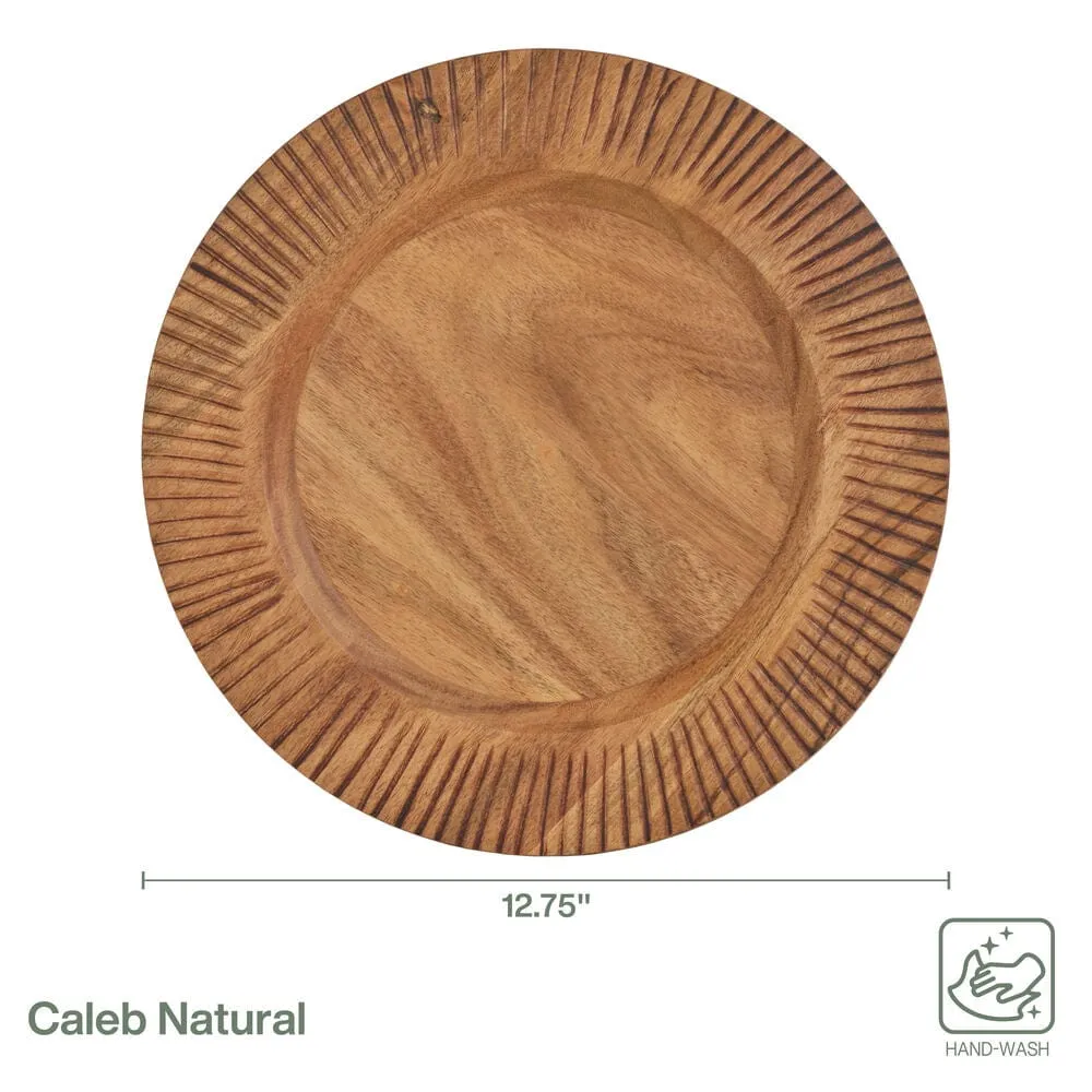 Fitz and Floyd Caleb set 2 sottopiatti legno acacia