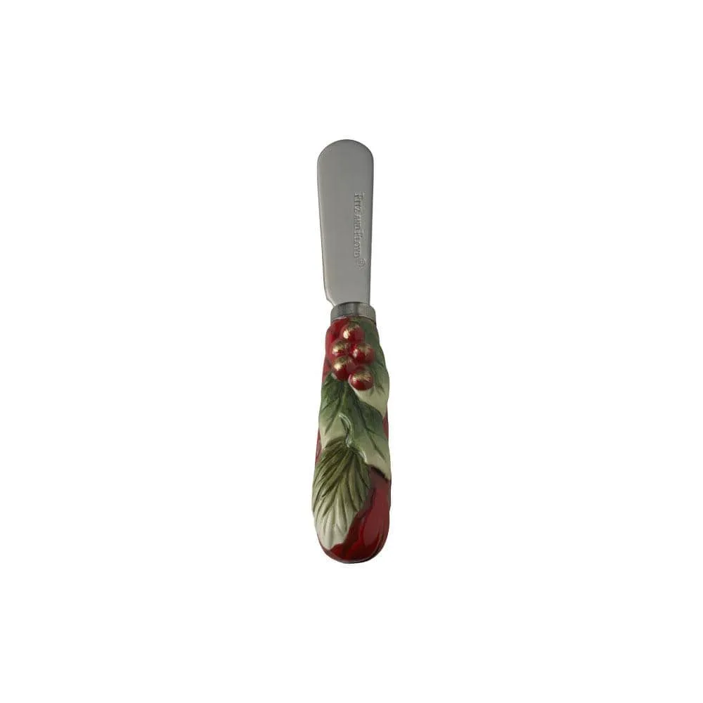 Fitz and Floyd Holiday Home Piatto Antipasto con Spalmatore Natalizio