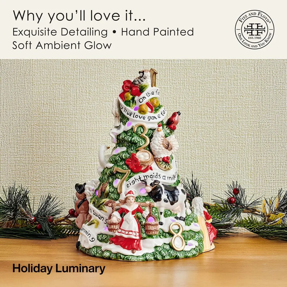 Fitz and Floyd Holiday Luminary albero luminoso LED 24 cm