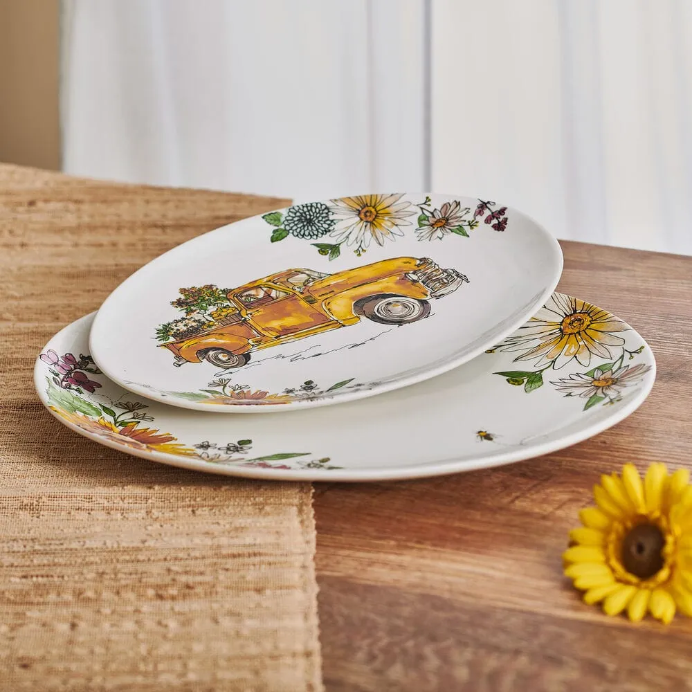 Fitz and Floyd Emi's Garden piatto portata 16" fiori