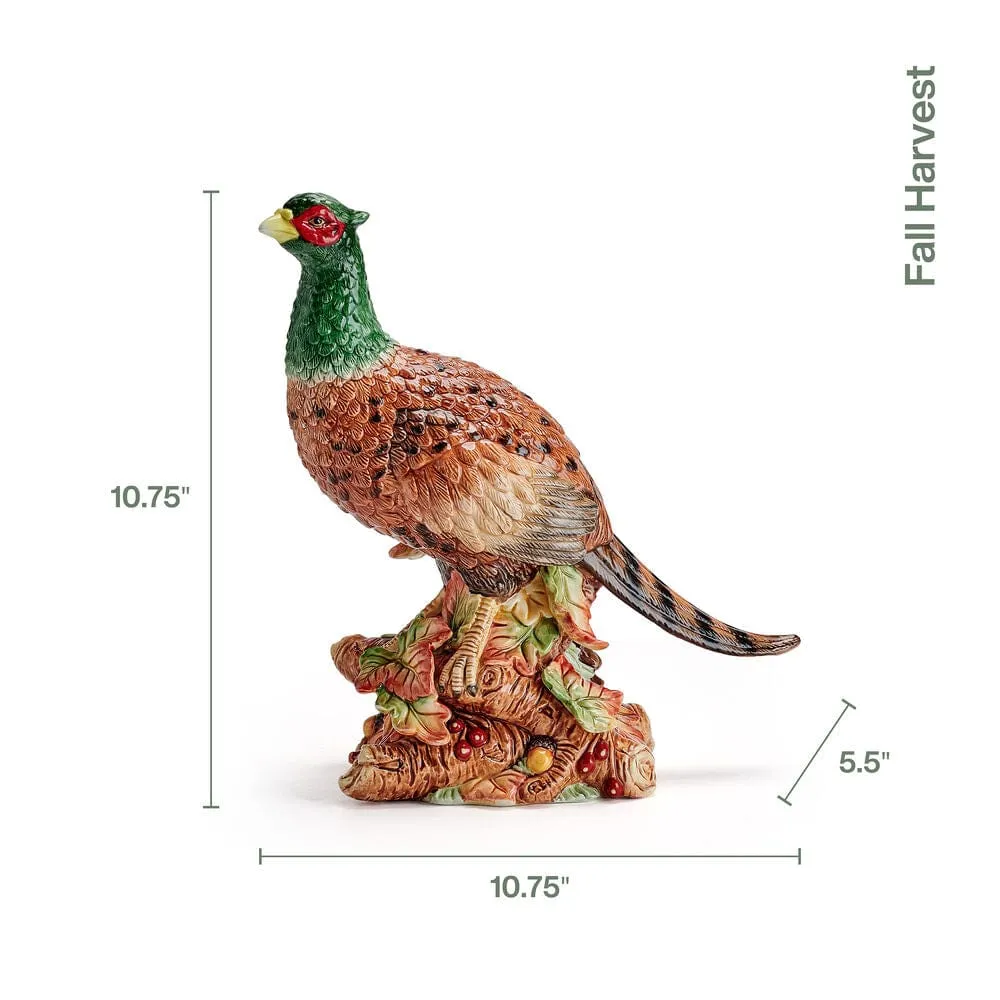 Fitz and Floyd Harvest statuetta fagiano ceramica 27 cm