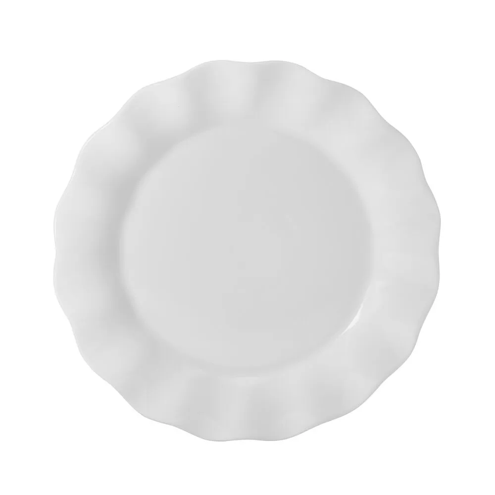 Fitz and Floyd Everyday White Scalloped servizio piatti 12 pezzi bianco