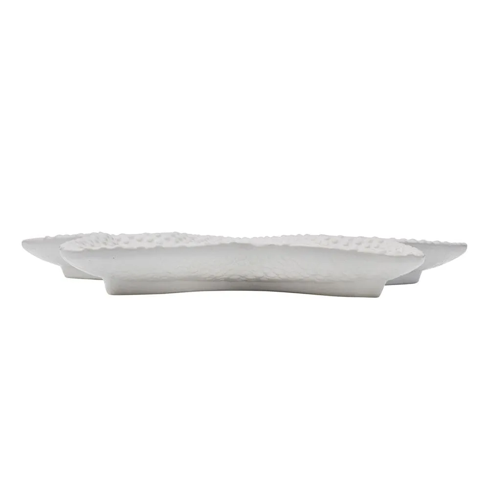 Fitz and Floyd Coastal Home vassoio stella marina bianco 36 cm