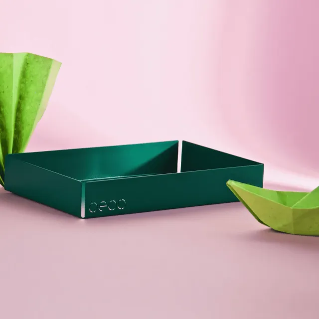 NOMEPROPRIO Ambrogio svuotatasche ceramica verde opale