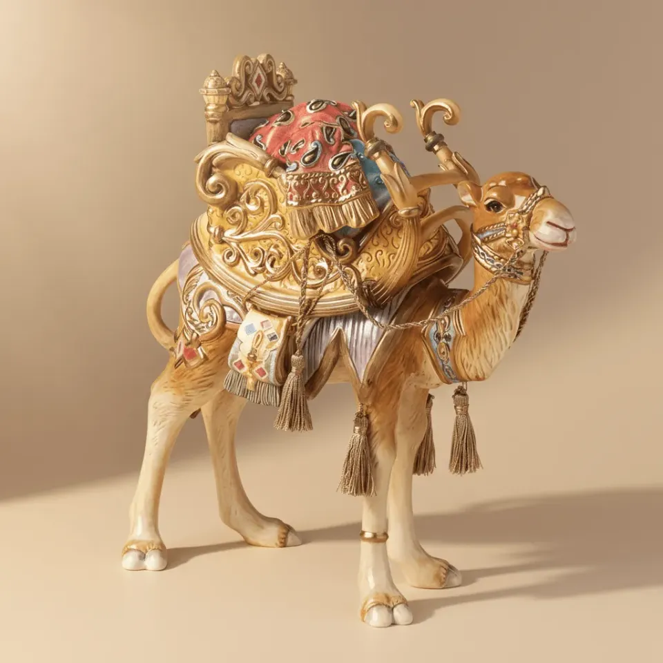Fitz and Floyd Nativity Cammello Babilonese Statuetta 30 cm