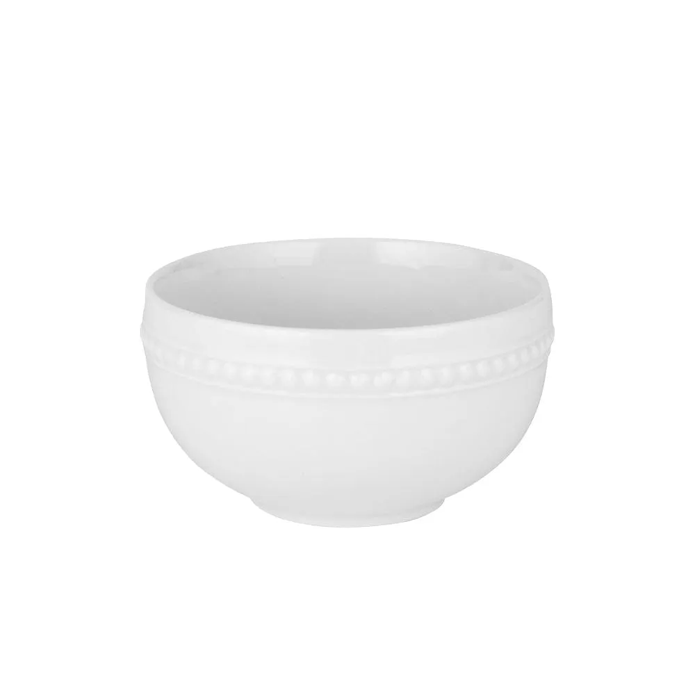 Fitz and Floyd Everyday White Beaded set 4 ciotole bianche