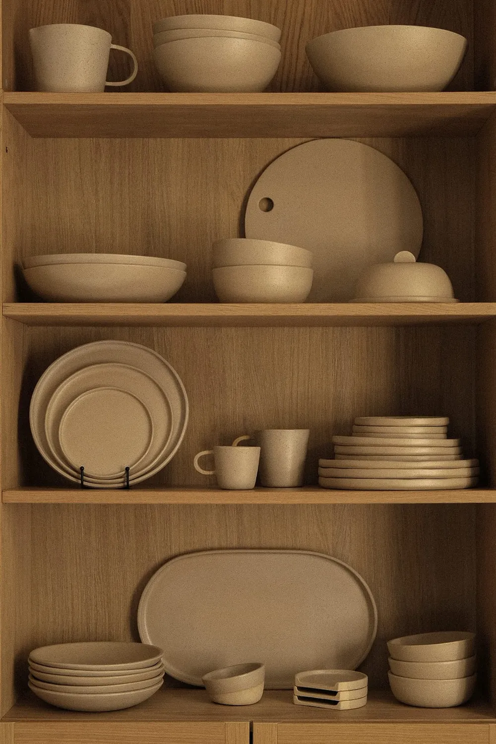 Poemi Terra Vanilla piatto 20 cm in gres bianco mat