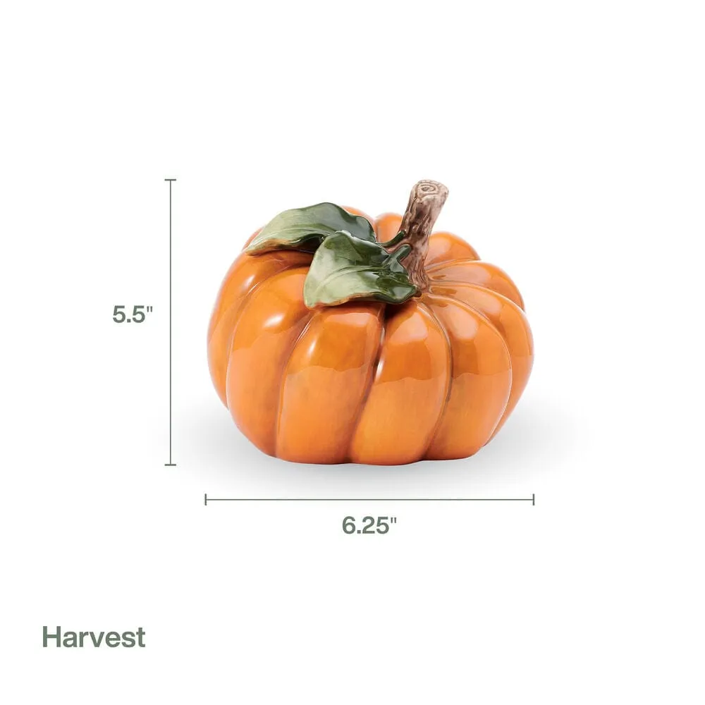 Fitz and Floyd Harvest Halloween zucca decorativa 14 cm