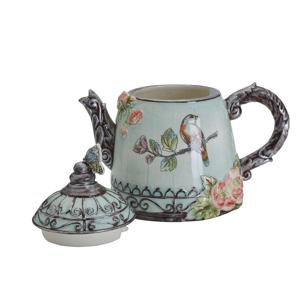 Fitz and Floyd English Garden teiera ceramica 1,7 L