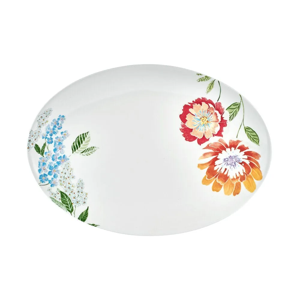 Fitz and Floyd Meadow vassoio 14 pollici fiori