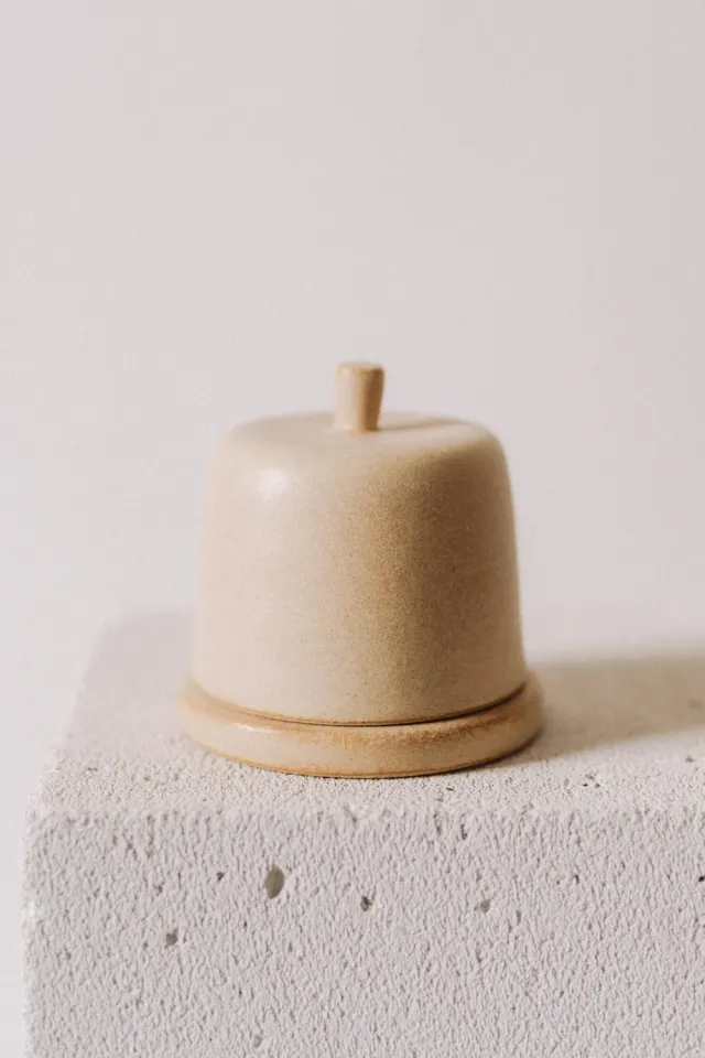 Poemi M'amuse piatto con cupola 11,5 cm beige
