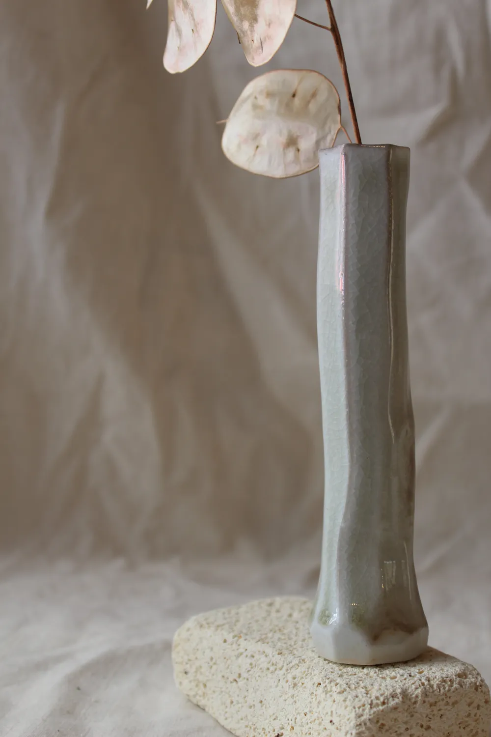 Studio Delta Pottery Iwa woodfired #7 vaso monofiore 16 cm