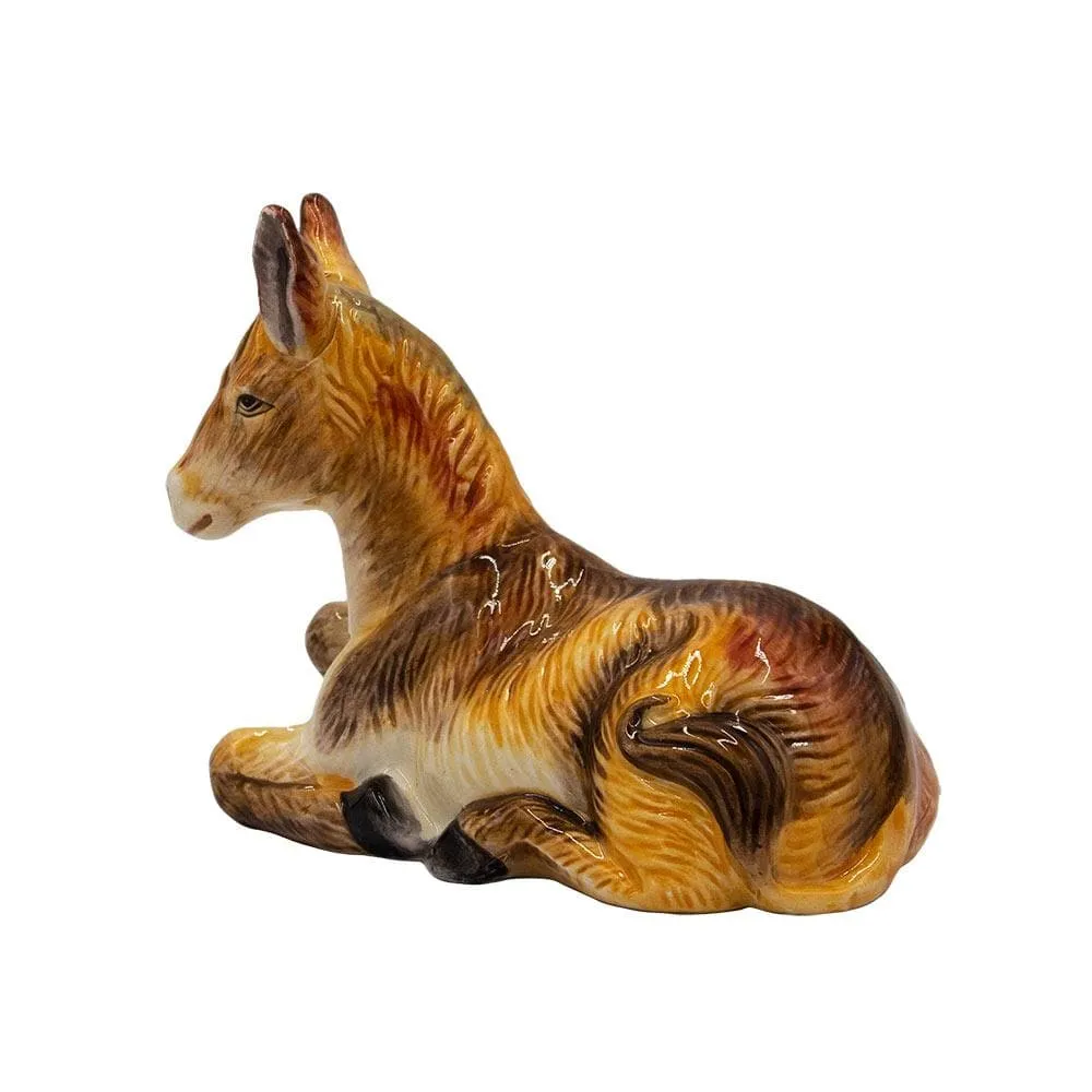 Fitz and Floyd Nativity Statuetta Asino Presepe 14 cm Gres